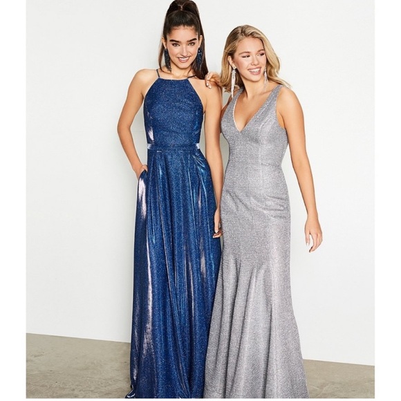 Sequin Hearts Silver Gown - Picture 8 of 10